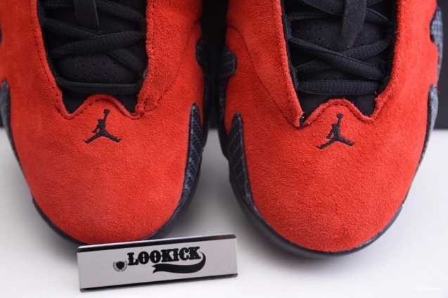 Reps TBkick Air 654459-670 Red Challenge Jordan 14 Retro 0709